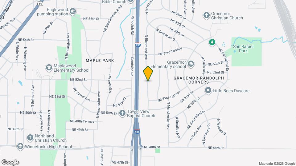 5205 N Richmond Ave Map and Location Details