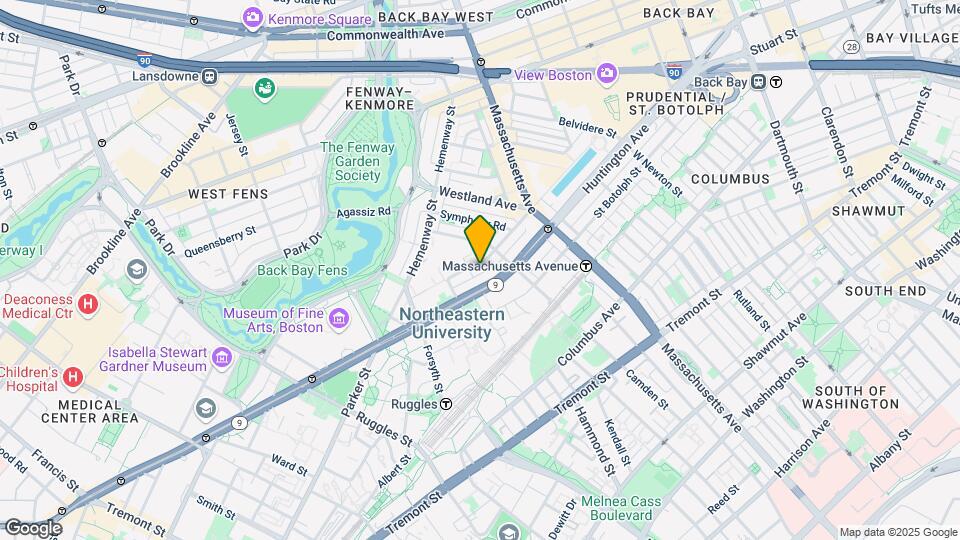 82 Saint Stephen St, Unit G-1 Map and Location Details