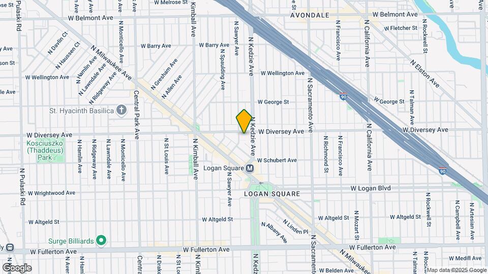 3217 W Diversey Ave Map and Location Details