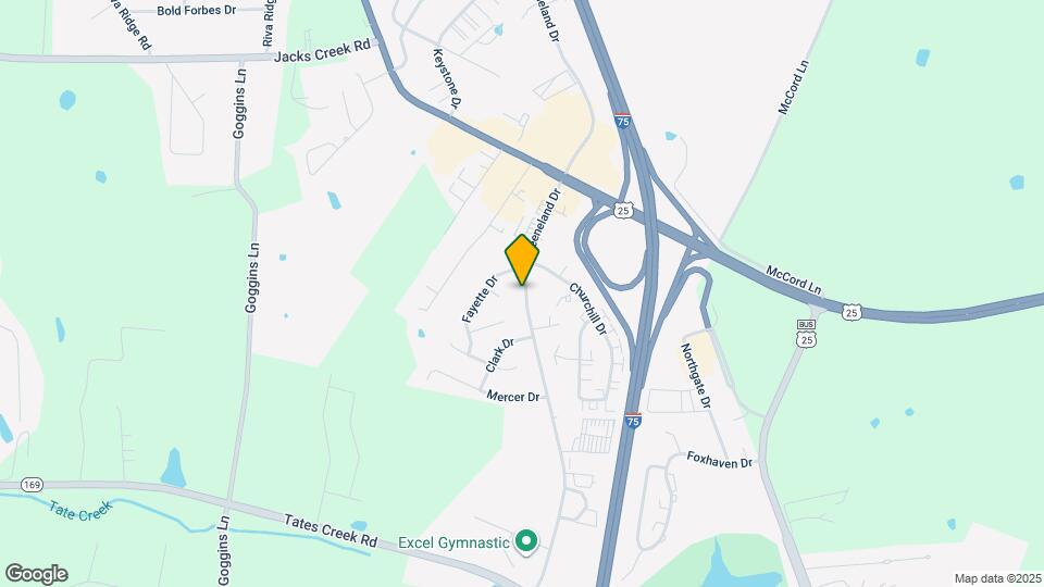 206 S Keeneland Dr Mapa y Detalles de la Ubicación