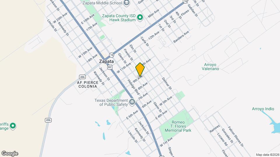 810 Glenn St Map and Location Details