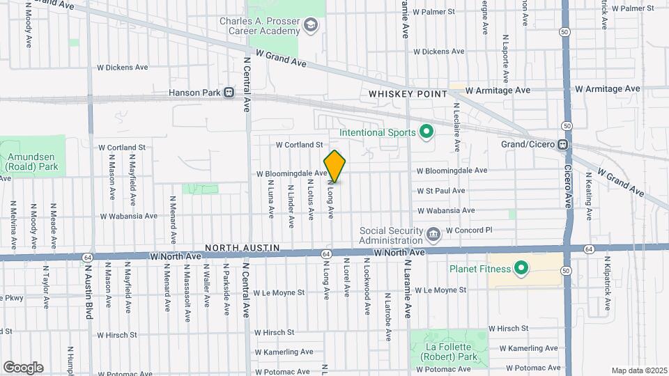 1741 N Long Ave Map and Location Details