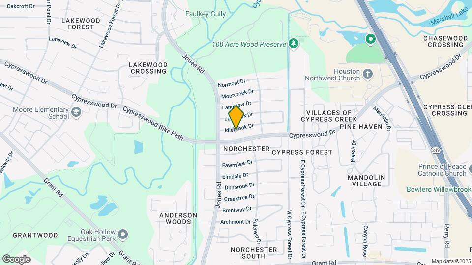 10719 Idlebrook Dr Map and Location Details