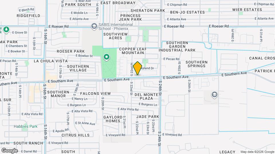 2233 E Huntington Dr Map and Location Details