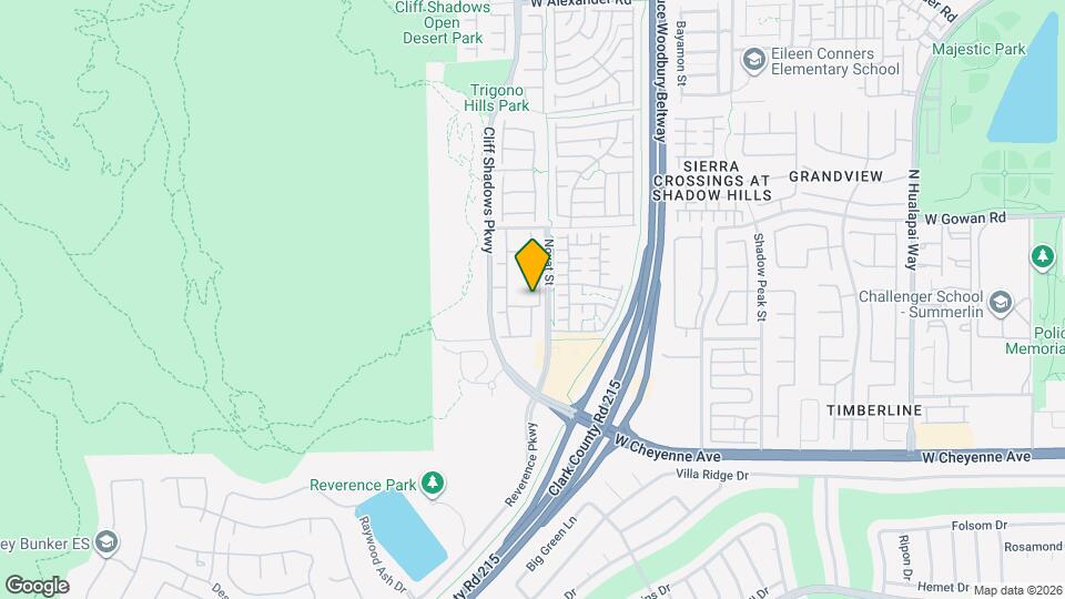 10630 Calico Mountain Ave Map and Location Details