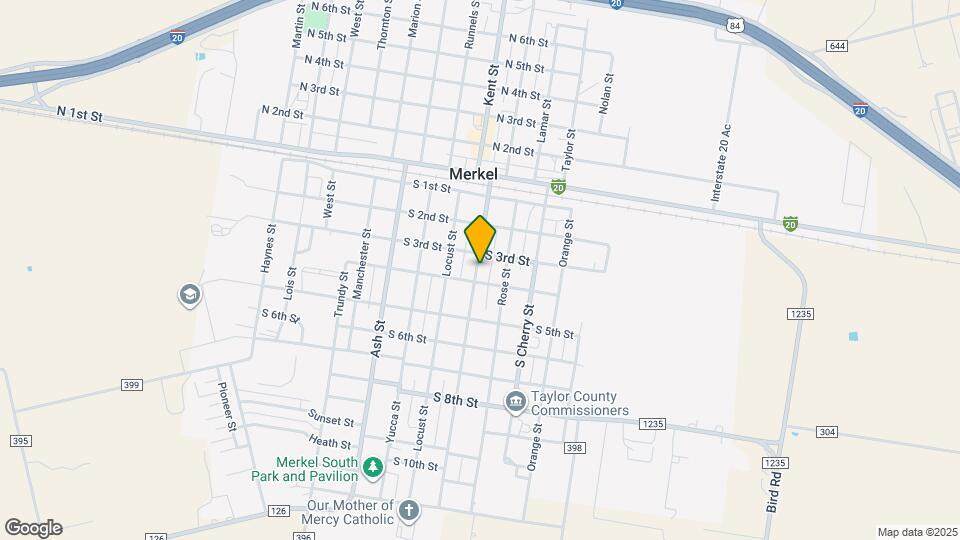 307 S Oak St Map and Location Details