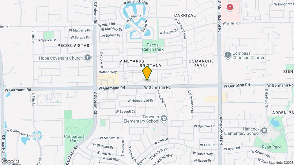 1575 W Marlin Dr Map and Location Details