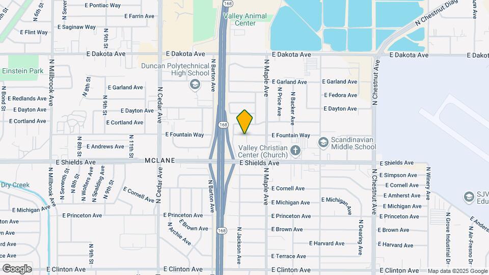 4550 E Fountain Way Map and Location Details