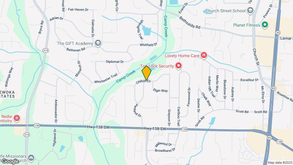 7312 Penland Dr Map and Location Details