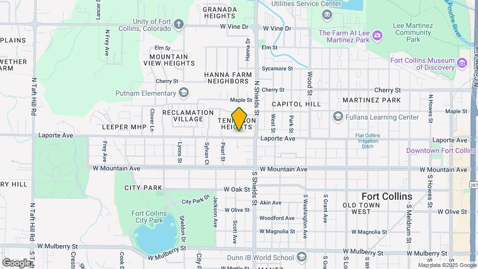 1134 Laporte Ave Mapa y Detalles de la Ubicación