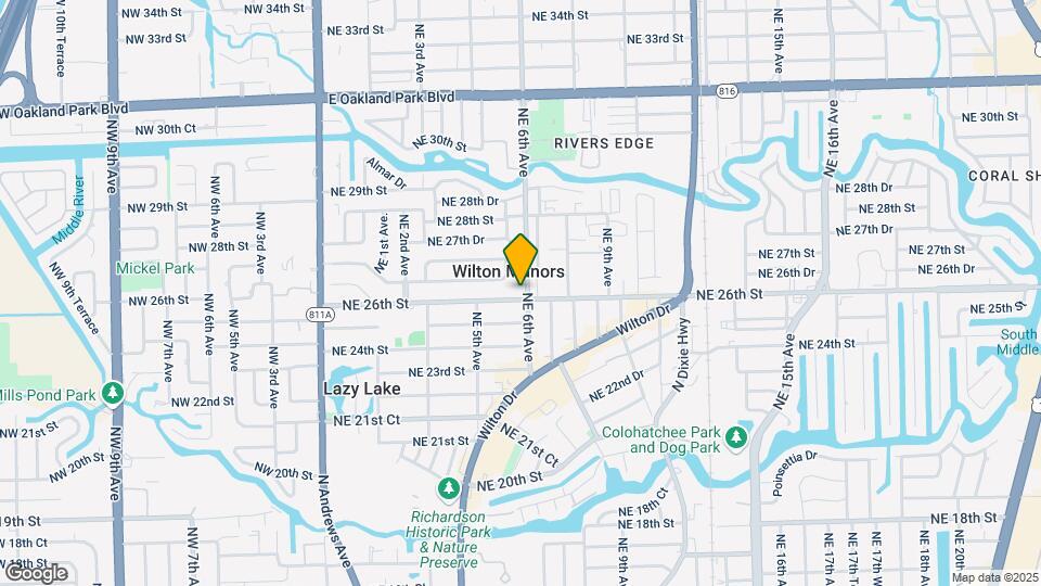 551 NE 26th St Map and Location Details