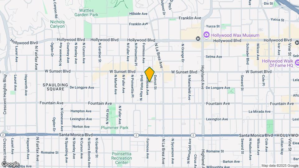 1412-1414 N Formosa Ave Map and Location Details
