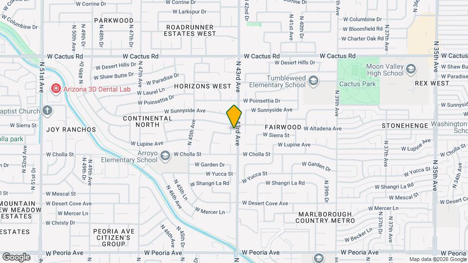 11447 N 43rd Dr Map and Location Details