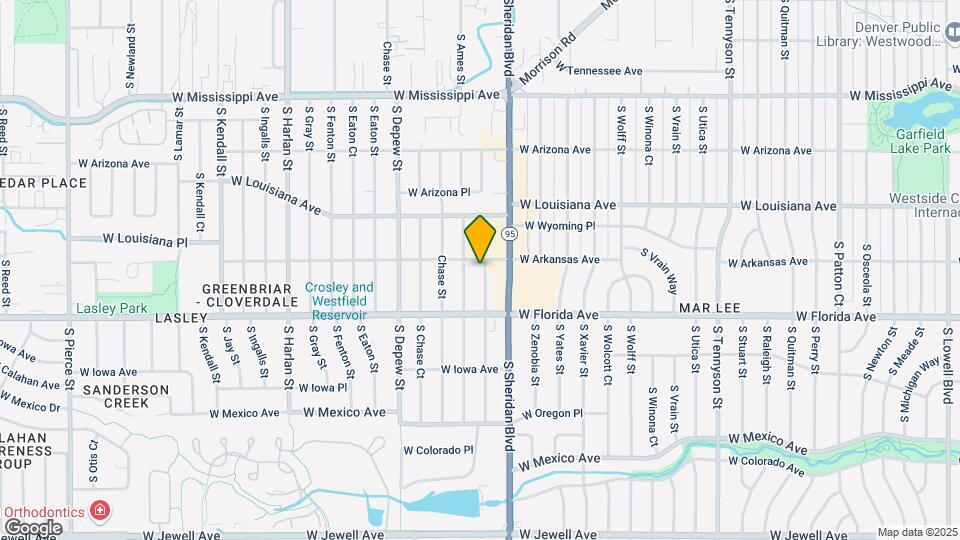 1413 S Ames St Map and Location Details