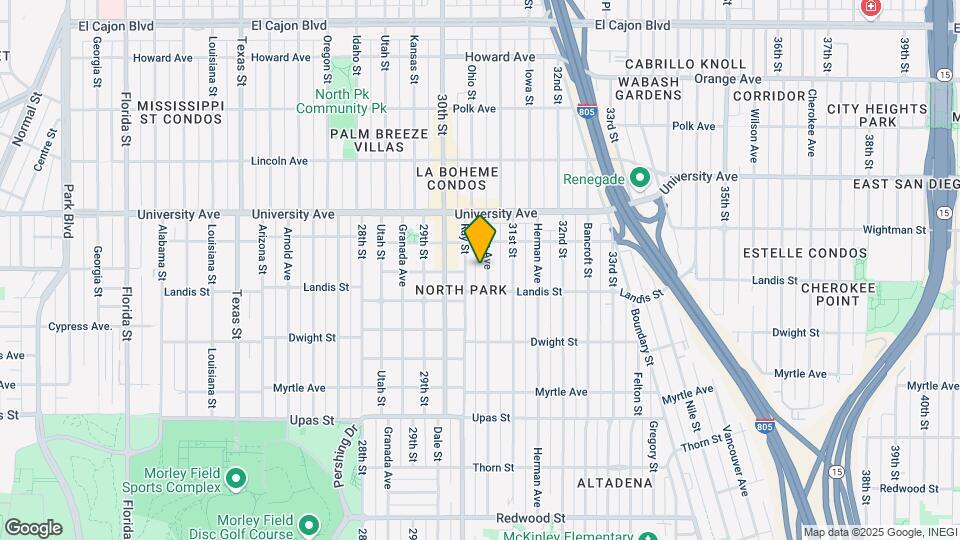 3740 Grim Ave Map and Location Details