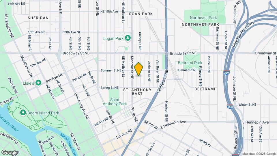 632 Quincy St NE Mapa y Detalles de la Ubicación