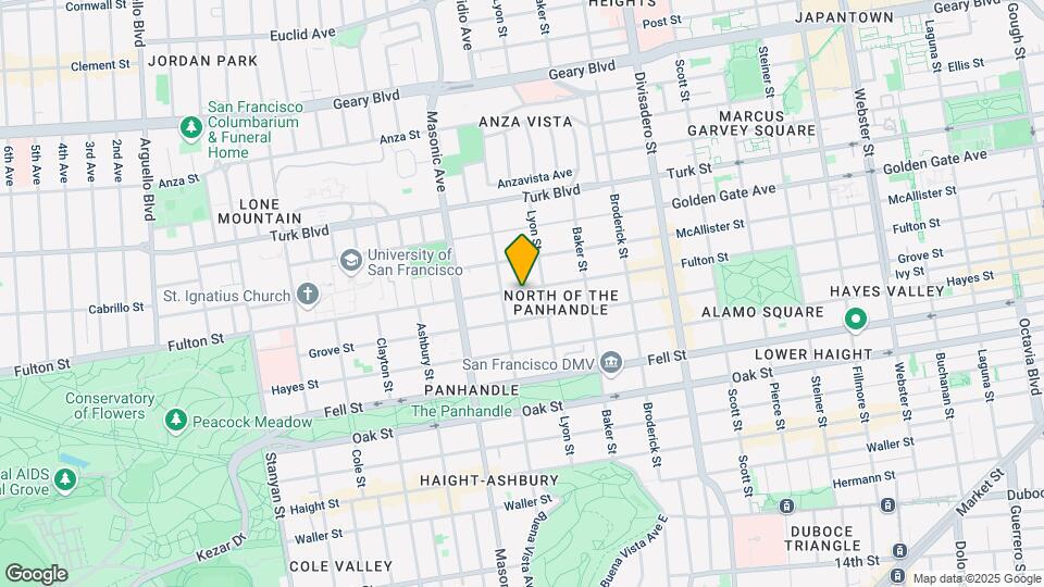1655 Fulton St-Unit -B Map and Location Details