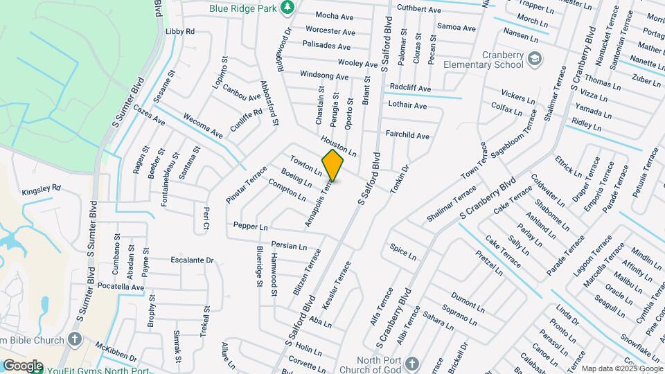 3632 Annapolis Terrace Mapa y Detalles de la Ubicación