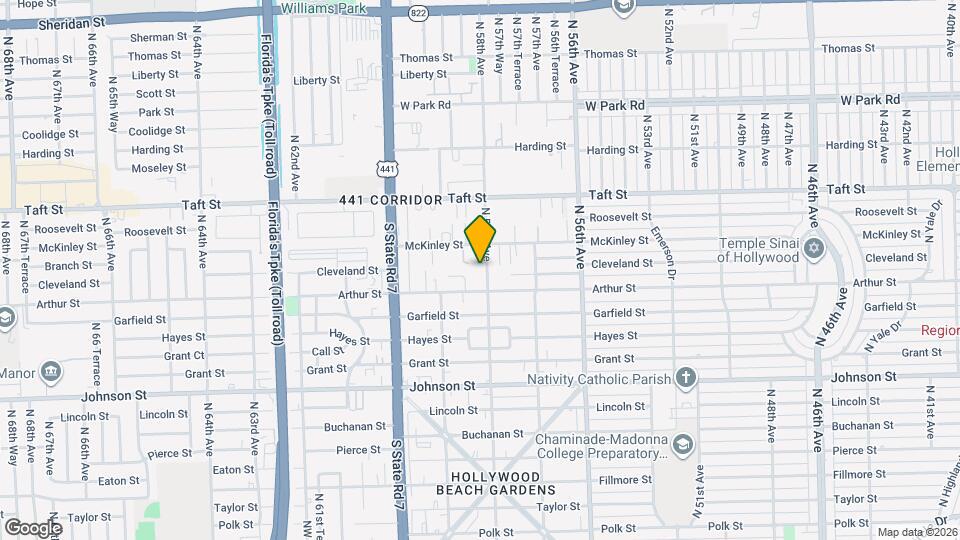 1324 N 58th Ave Map and Location Details