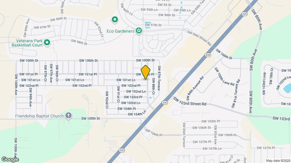 8900 SW 101st Ln Map and Location Details