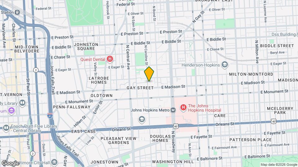 815 N Caroline St Mapa y Detalles de la Ubicación