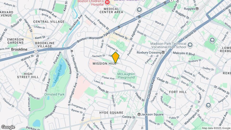 152 Parker Hill Ave, Unit 2 Map and Location Details