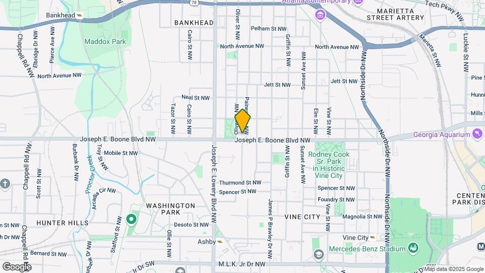 847 Joseph E Boone Blvd NW Map and Location Details