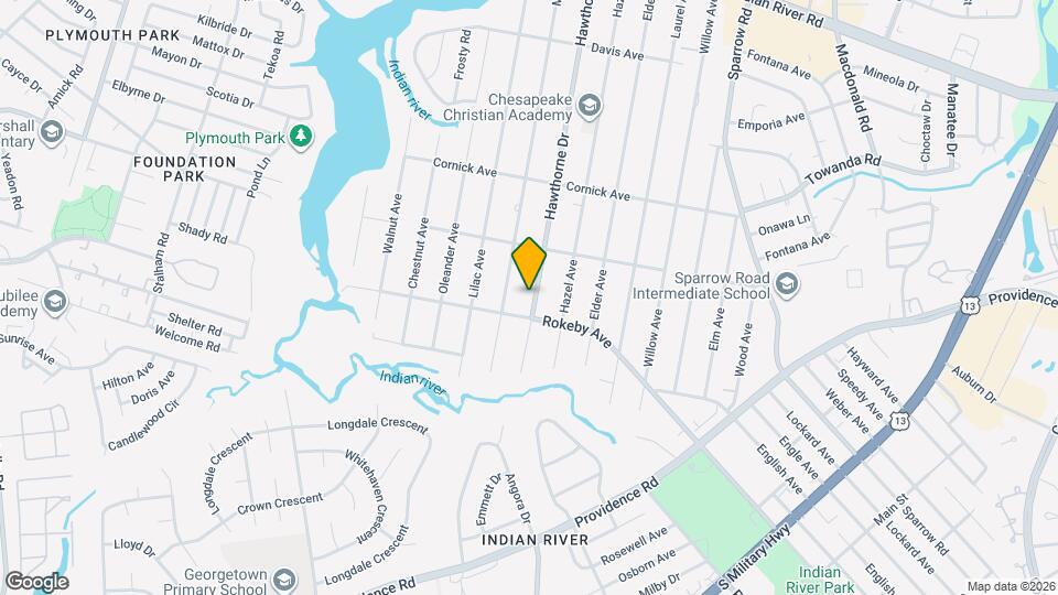 1525 Hawthorne Dr Map and Location Details
