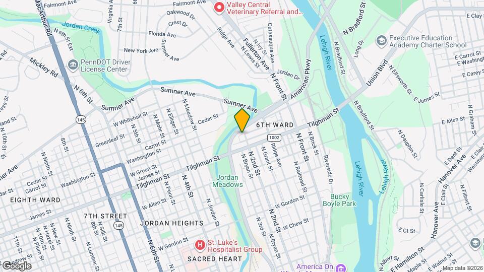 730 N 2nd St Map and Location Details