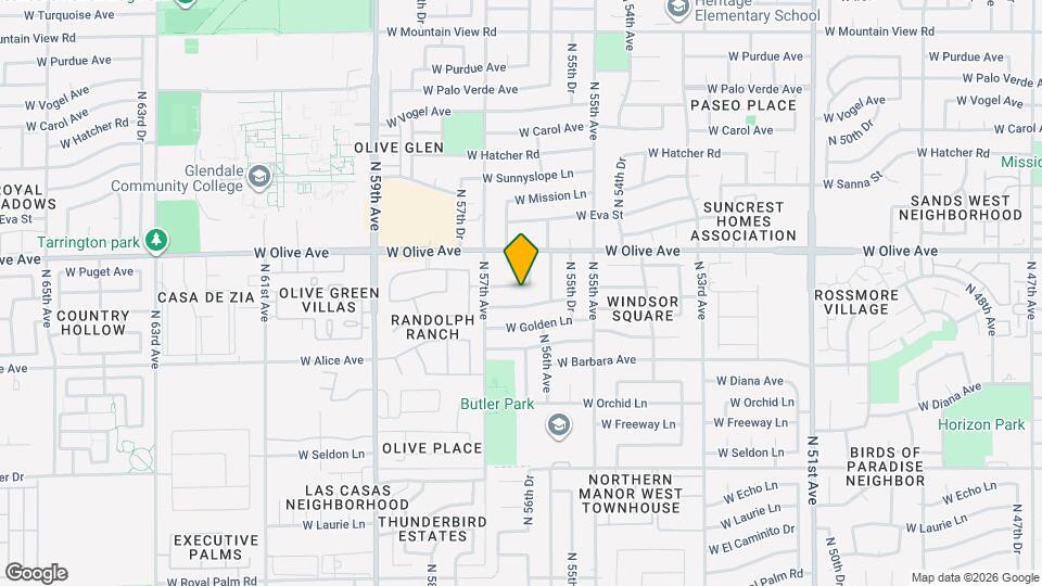 5629 W Puget Ave Map and Location Details