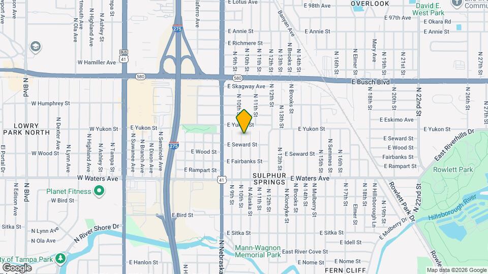 8607 N 10th St Map and Location Details