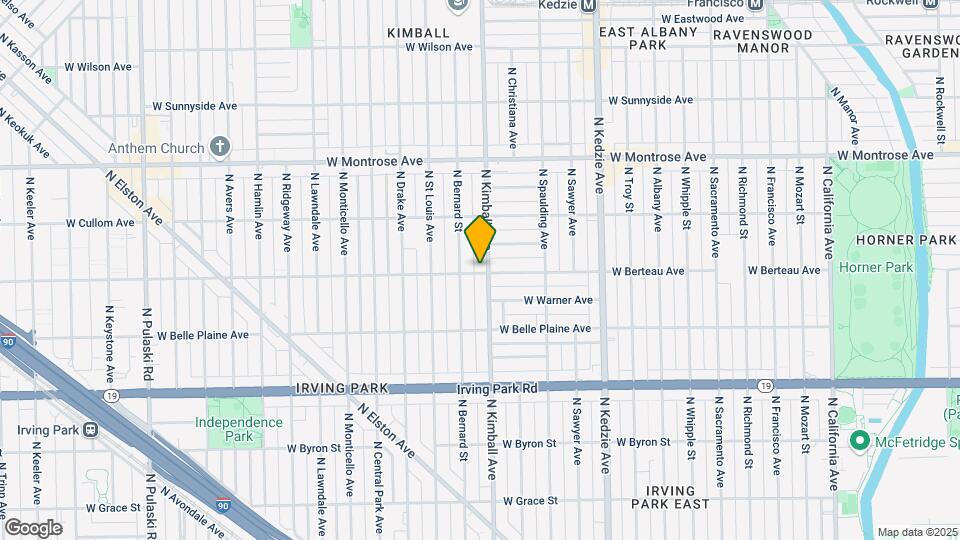 3408 W Berteau Ave, Unit 1 Mapa y Detalles de la Ubicación