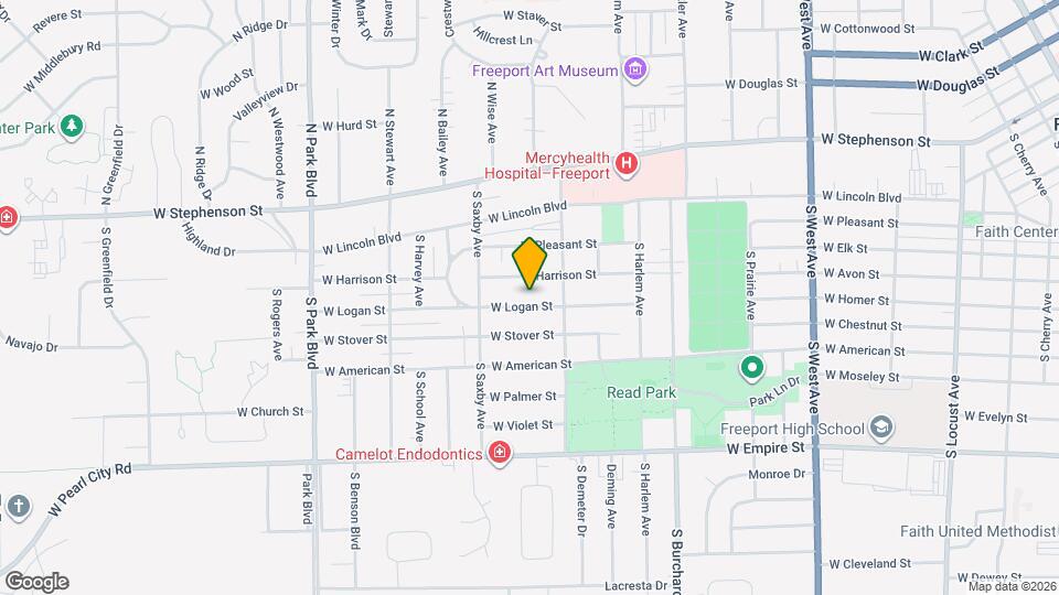 1236 W Logan St Map and Location Details
