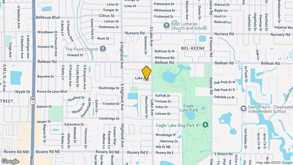 1654 S Lake Ave Map and Location Details