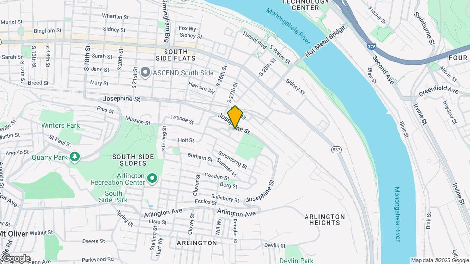 2840 Josephine St Map and Location Details