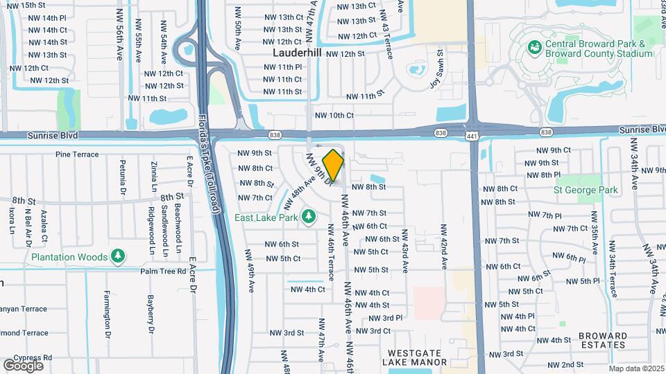 4672 NW 9th Dr Map and Location Details