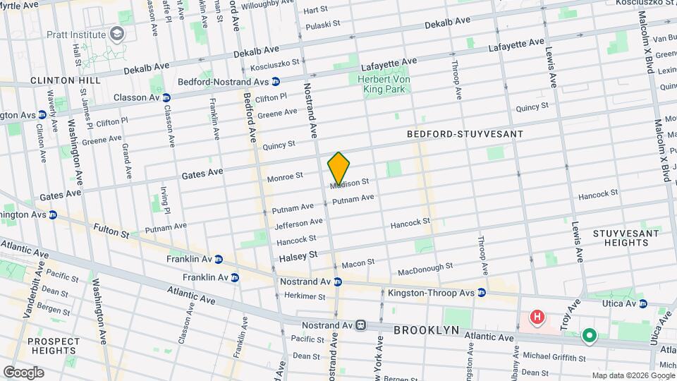 234 Madison St Map and Location Details