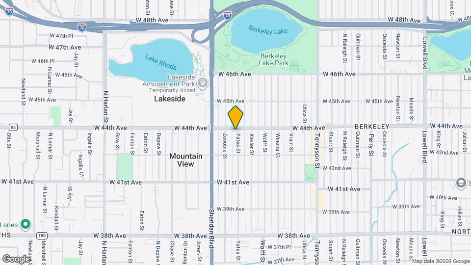 4381 Yates St Map and Location Details