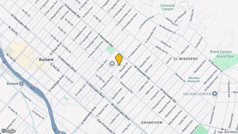 640 E Valencia Ave Map and Location Details