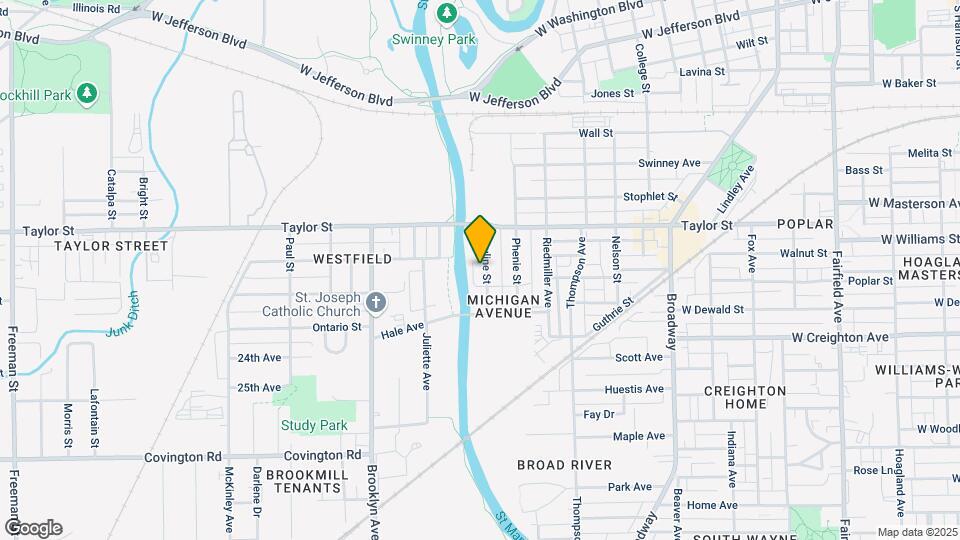 2050 Pauline St Map and Location Details