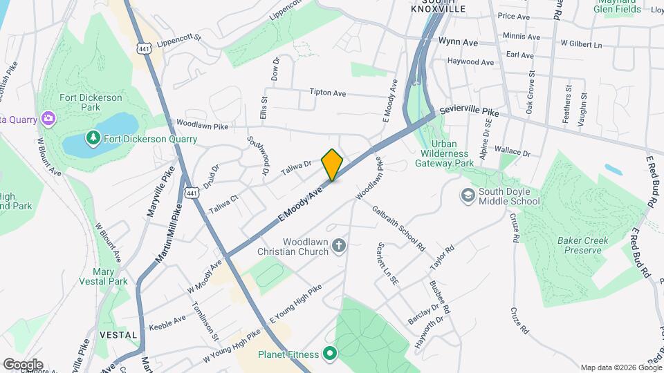 424 E Moody Ave Map and Location Details