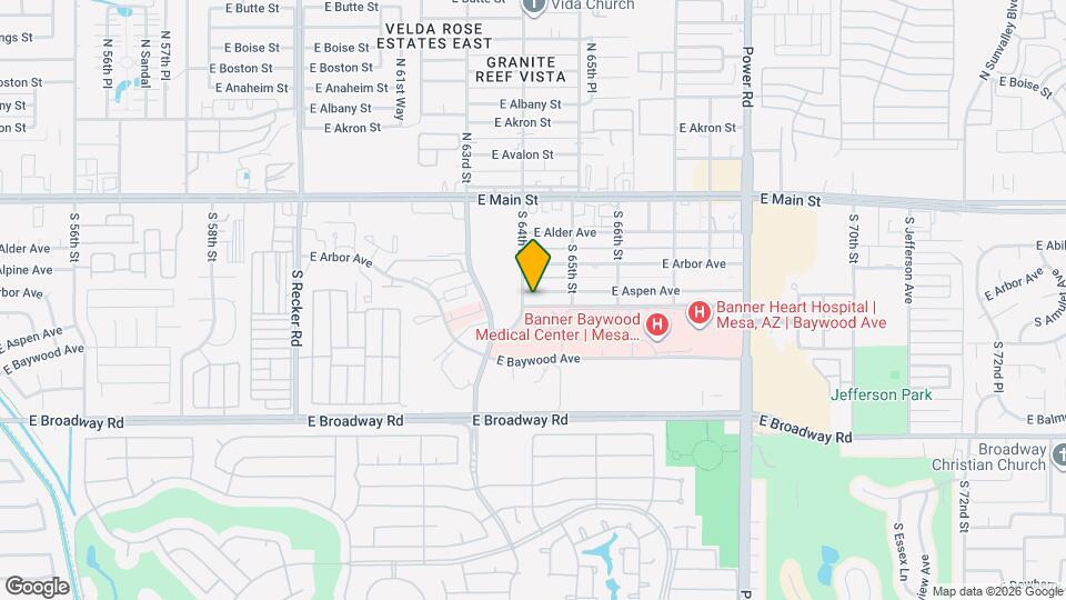 6415 E Aspen Ave Map and Location Details