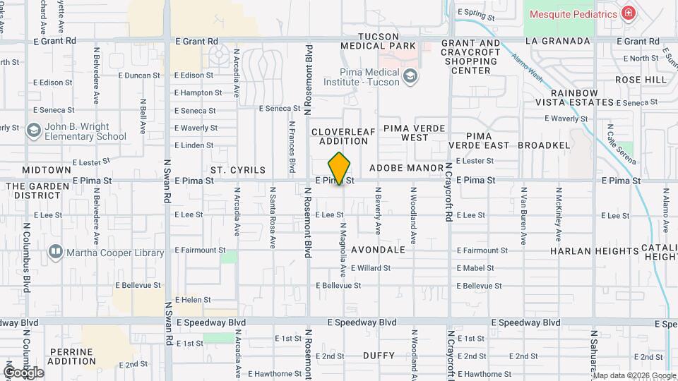 1665 N Magnolia Ave Mapa y Detalles de la Ubicación
