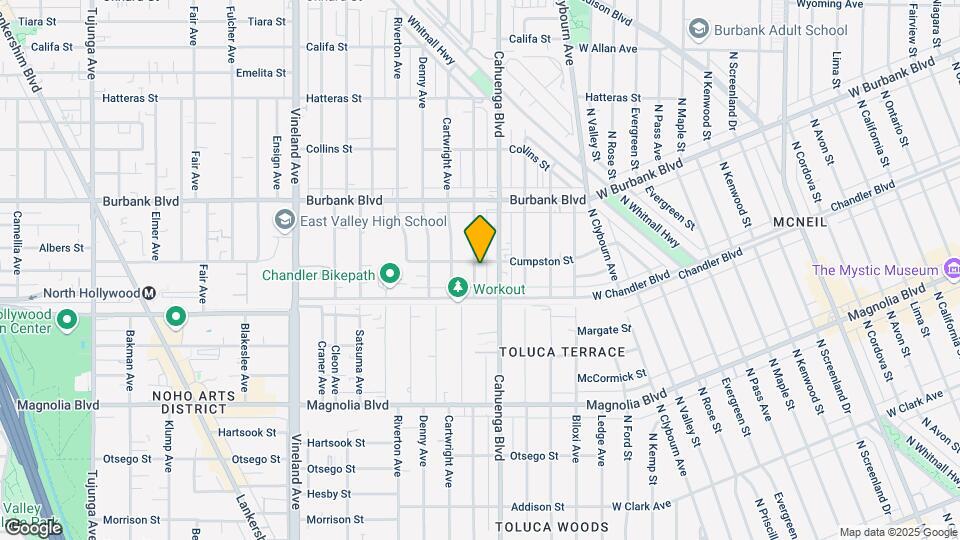 5434-5440 Willowcrest Ave Map and Location Details