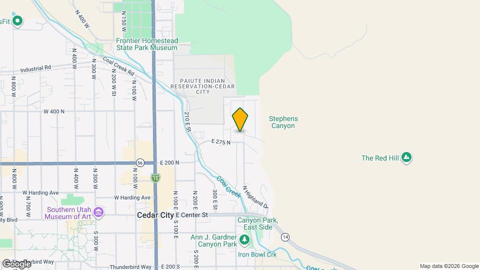 299 N Highland Dr Map and Location Details