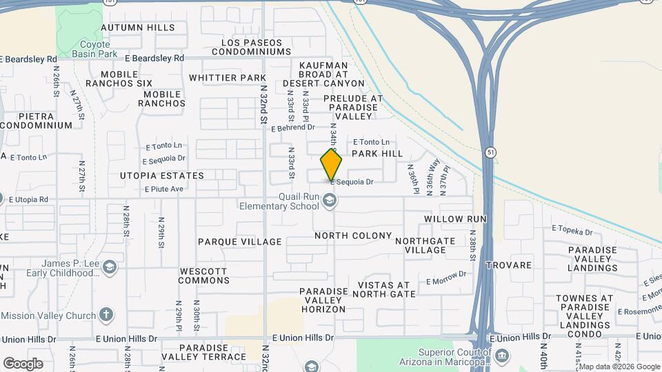 3361 E Sequoia Dr Map and Location Details