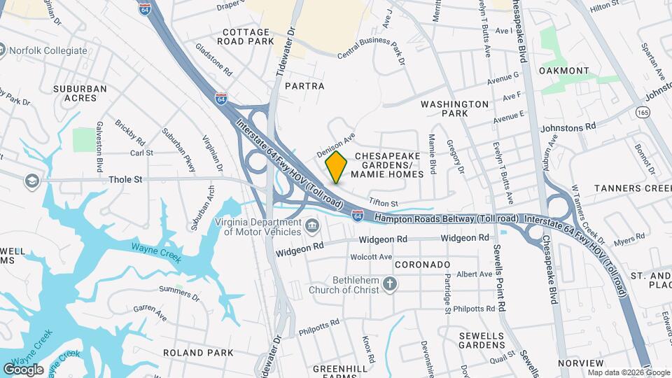 837 Tifton St Map and Location Details