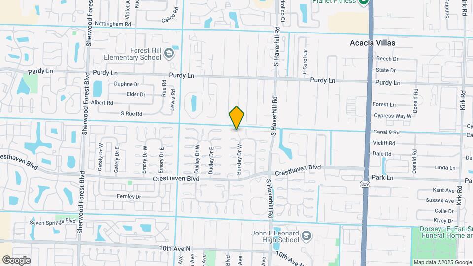 2501 Barkley Dr W Map and Location Details