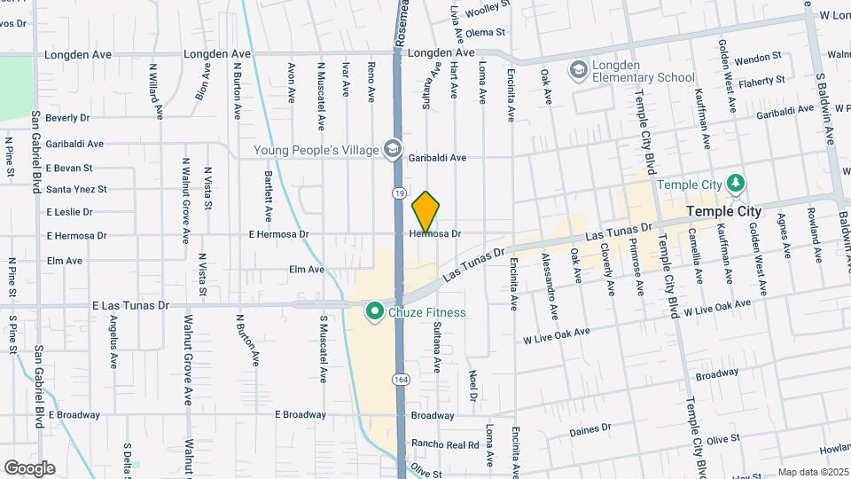 9034 Hermosa Dr Map and Location Details