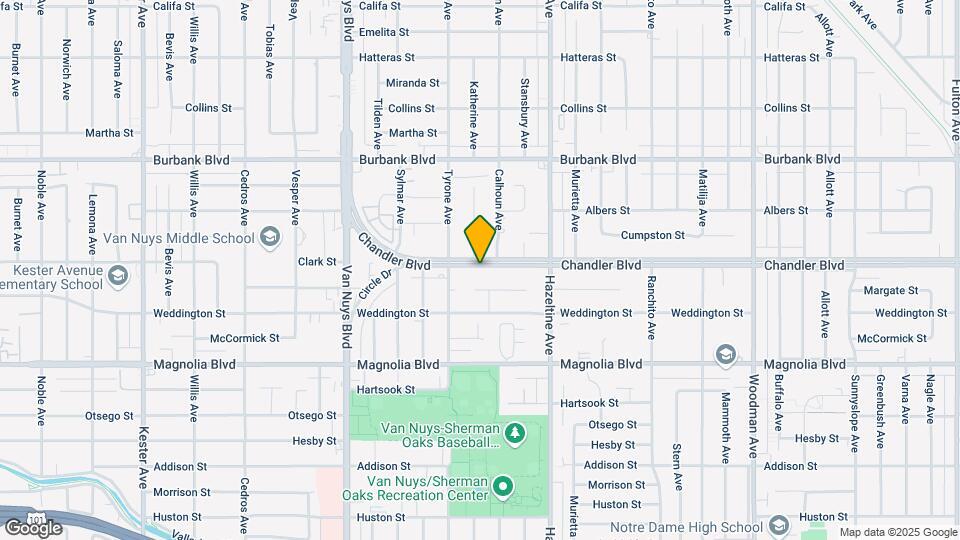 14226 Chandler Blvd Map and Location Details
